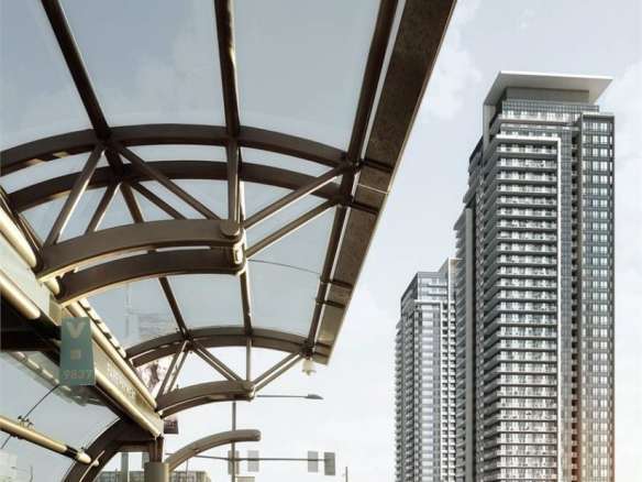 Pavilia Tower Condos Exterior View