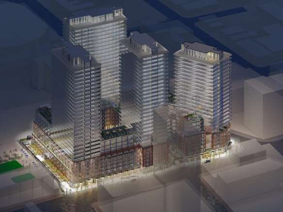 77 James Street Condos Aerial View