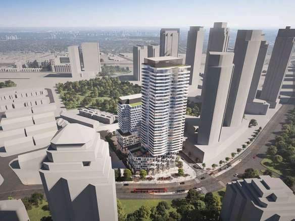 2256 Lake Shore West Condos Exterior Rendering