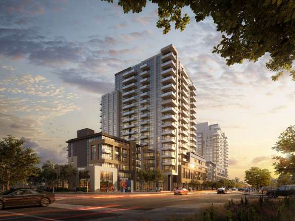 Vue on Main Condos Exterior View