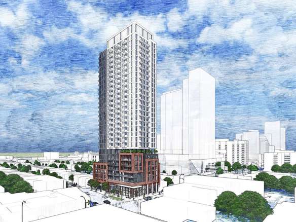 1293 Bloor West Condos Exterior Rendering