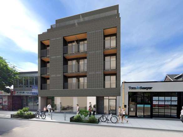Post Loft Condos Exterior Rendering