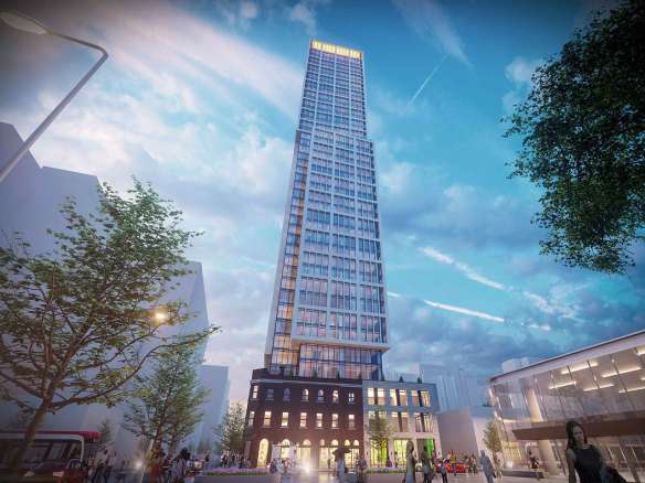 225 Queen Street East Condos Exterior Rendering
