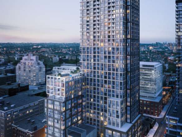 Peter & Adelaide Condos Aerial View
