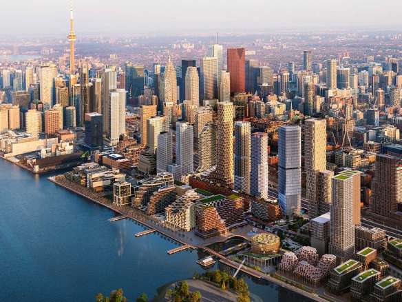 Quayside Condos Aerial Rendering