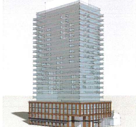 409 Brant Street Condos Exterior Rendering