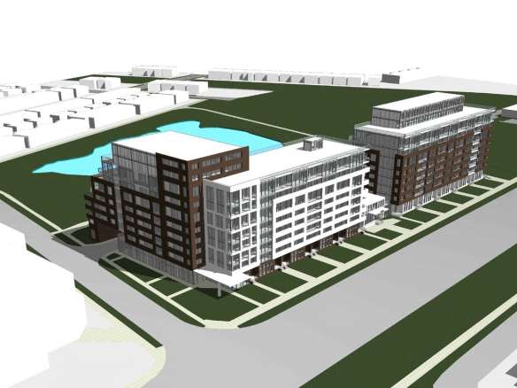 455 Dundas Street West Condos Exterior Rendering