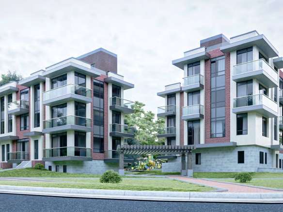 555 Rossland Road West Towns Rendering