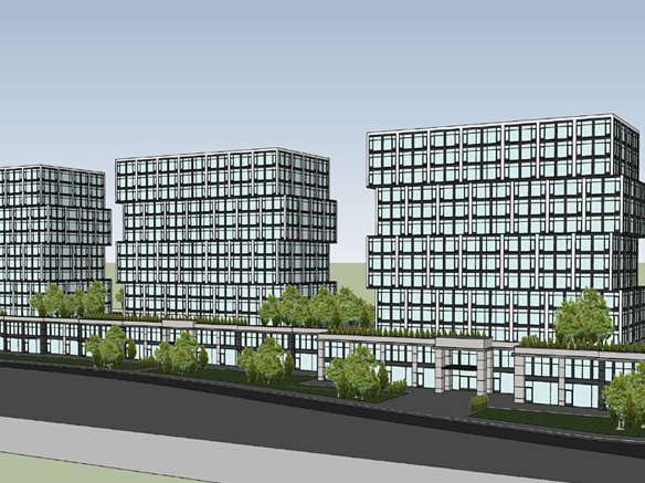 North Harwood Towers Rendering
