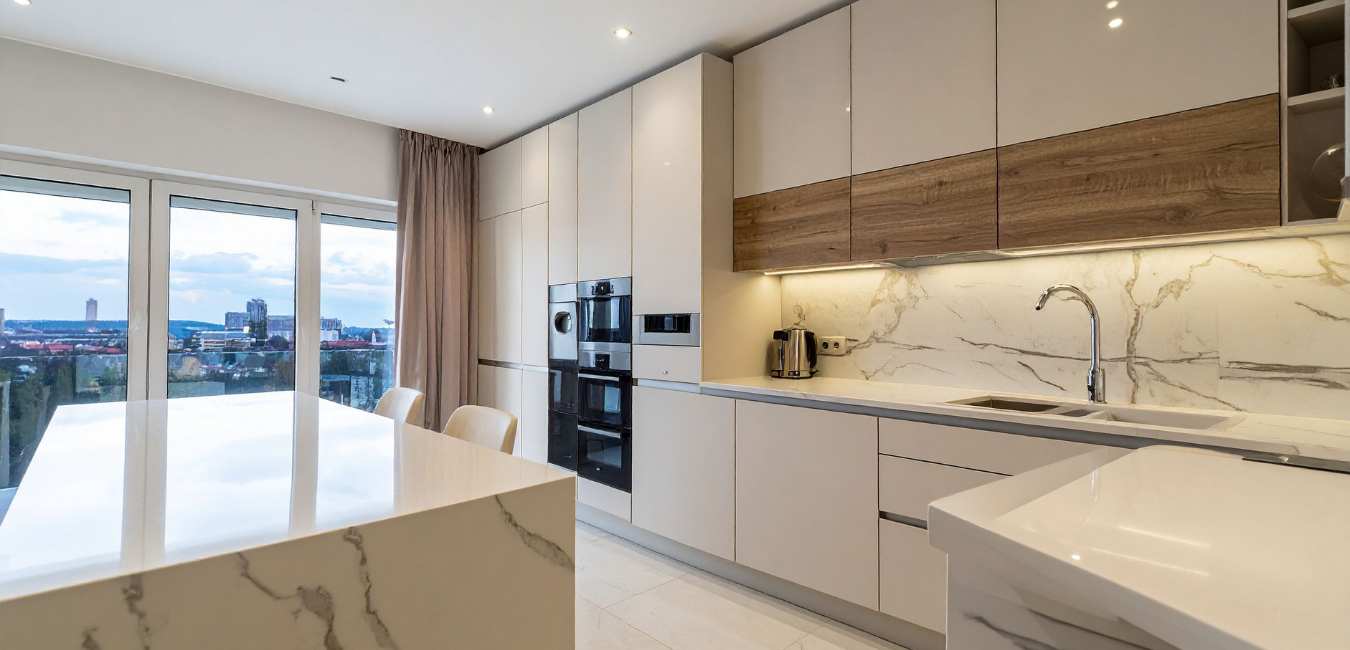 Interior of a privately owned condominium unit