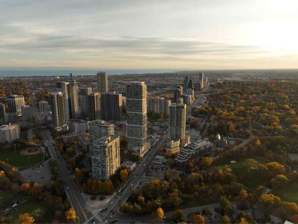 4875 Dundas Street West Condos Exterior Rendering