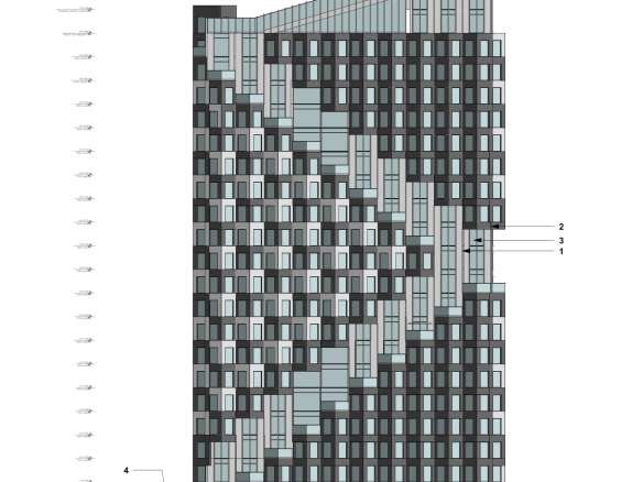 The Hive Condos Exterior Rendering