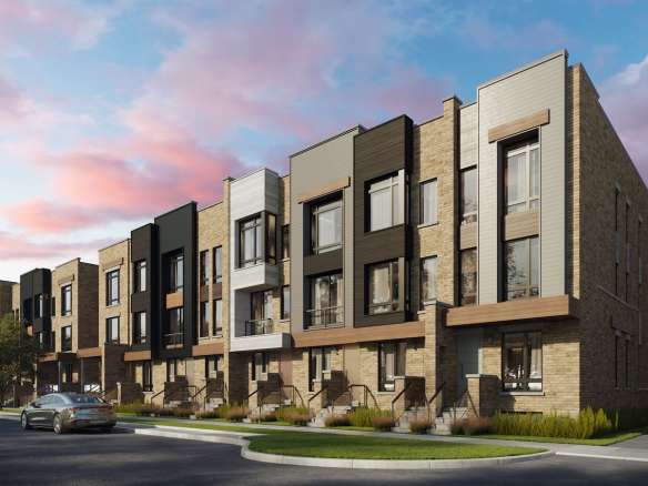 Townhomes at Crosstown Exterior Rendering