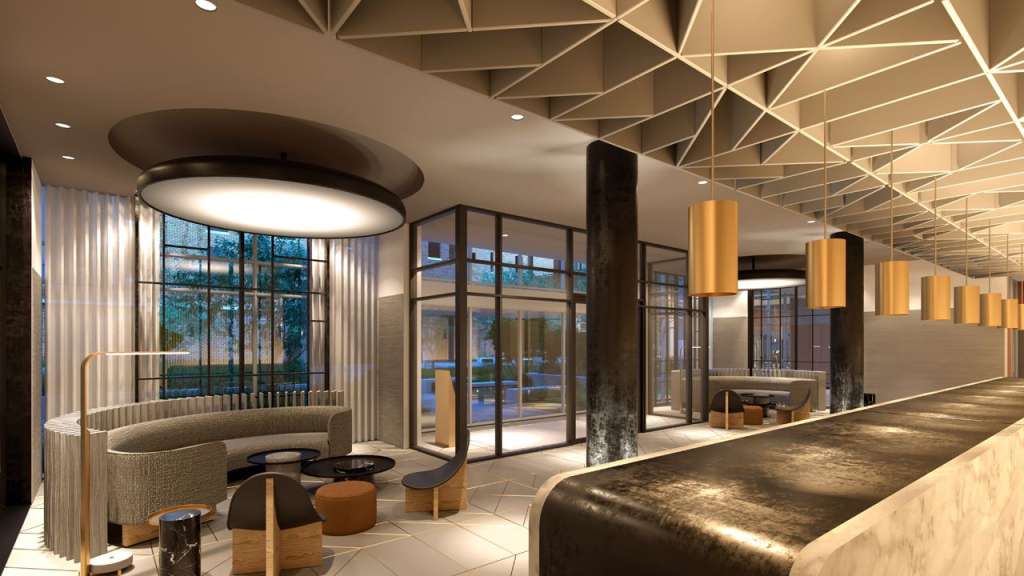 Condo lobby showing the benefits of security
