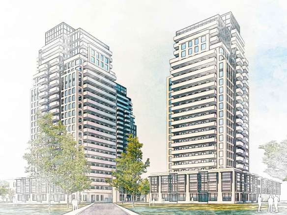 10 - 21 Four Seasons Pl Exterior Rendering