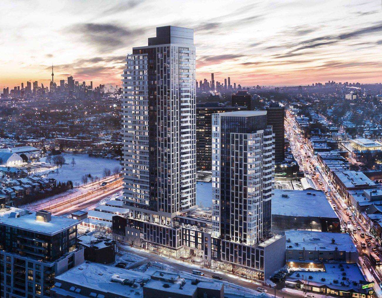 Aerial view of gta condo development